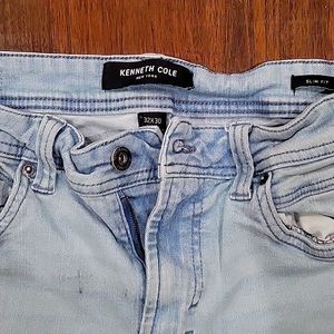 Kenneth Cole slim skinny blue jeans
